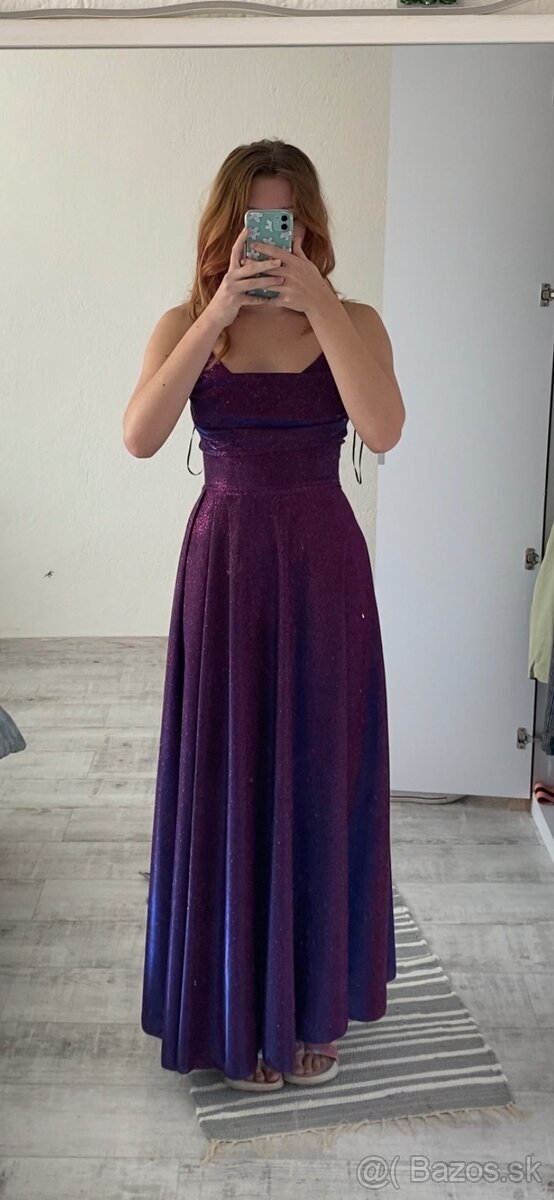 Spoločenské trblietavé šaty - 2