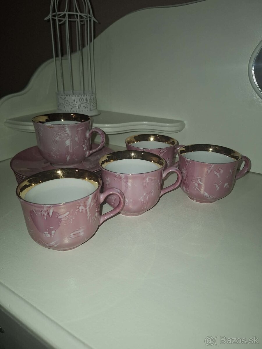 kávová súprava ružová - 2