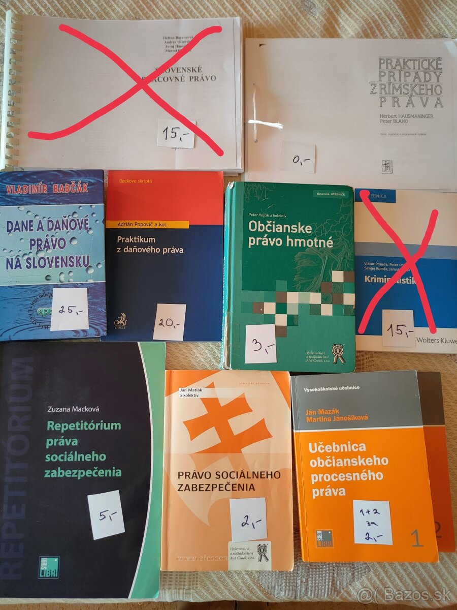 Predám právnickú literatúru - 2