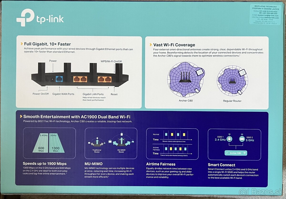 WiFi router tp link ako nový - 2