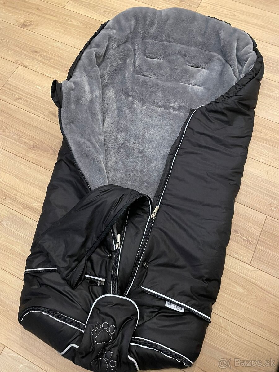 Fusak little angel čierny/šedý 100x50 - 2