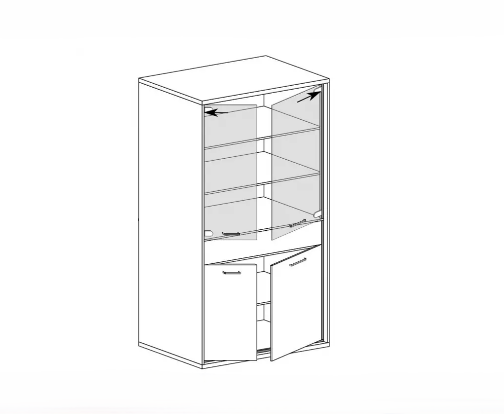 VITRÍNA dub natural - 2