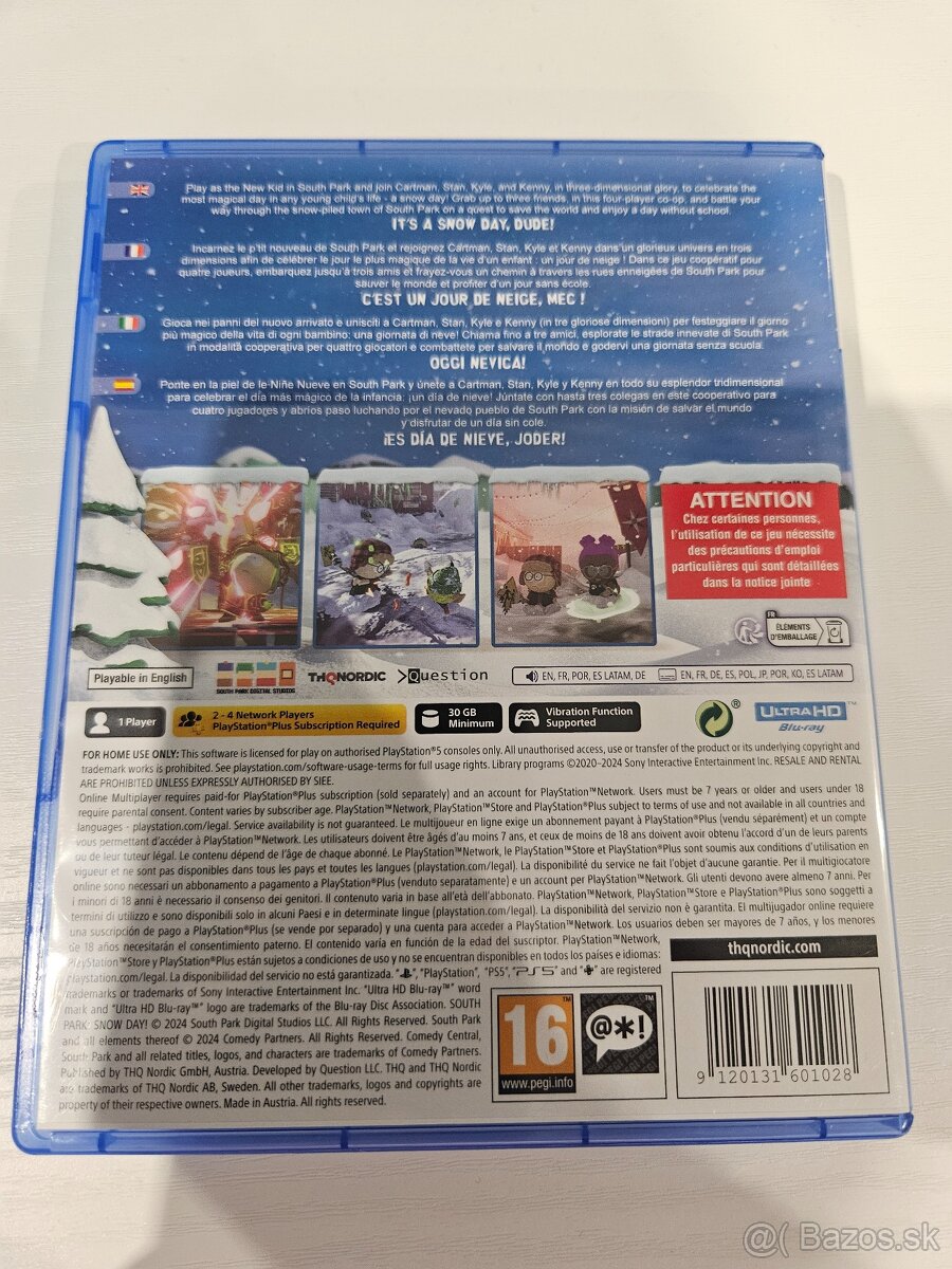 Sout Park - Snow Day PS5 15 - 2