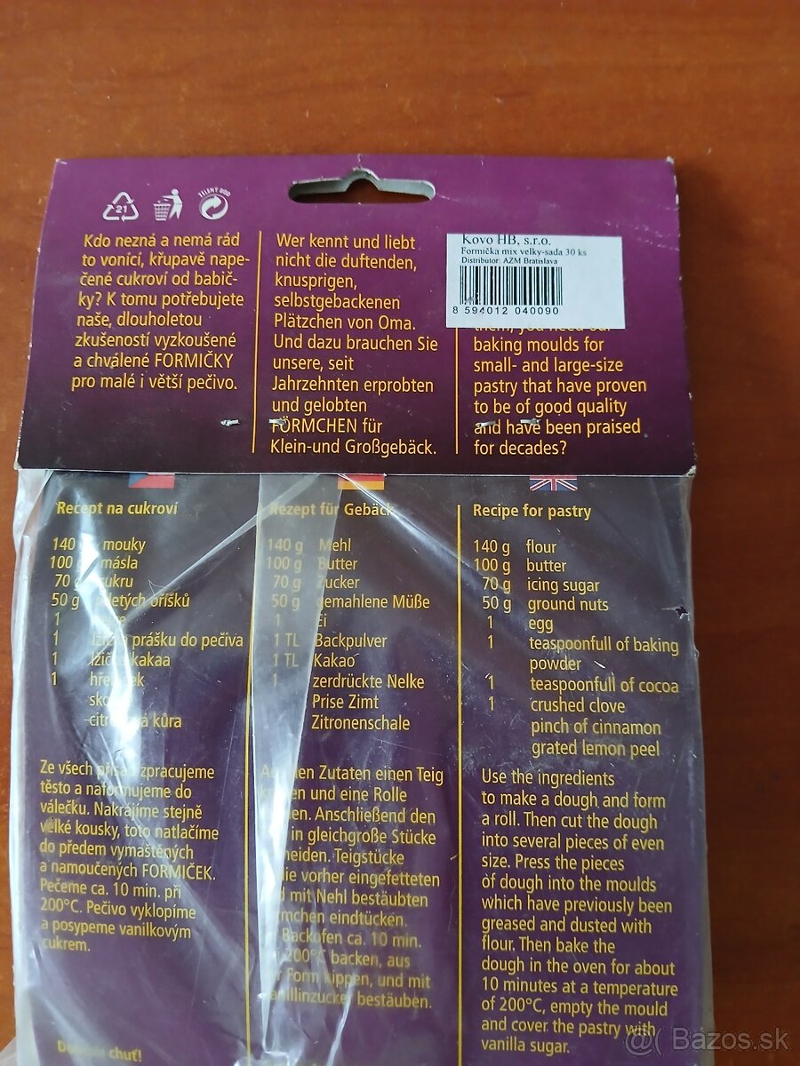 Formičky na pečivo - 2