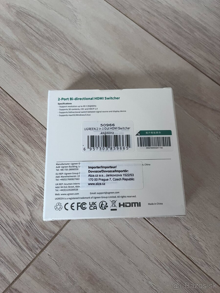 UGREEN 2 portovy HDMI prepinac (NOVY) - 2