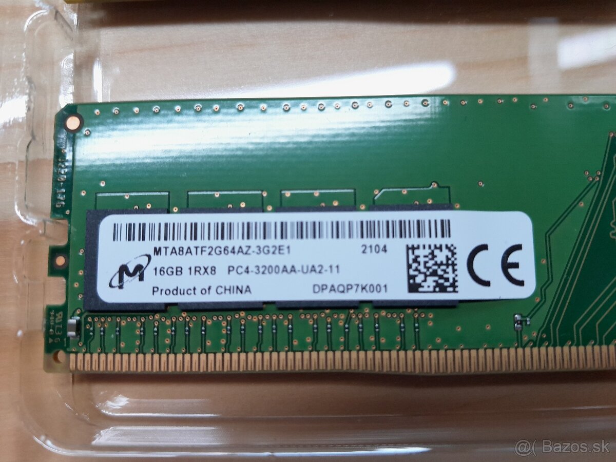 Micron 16GB 1Rx8 3200AA-UA2-11 DDR4 RAM MTA8ATF2G64AZ-3G2E1 - 2