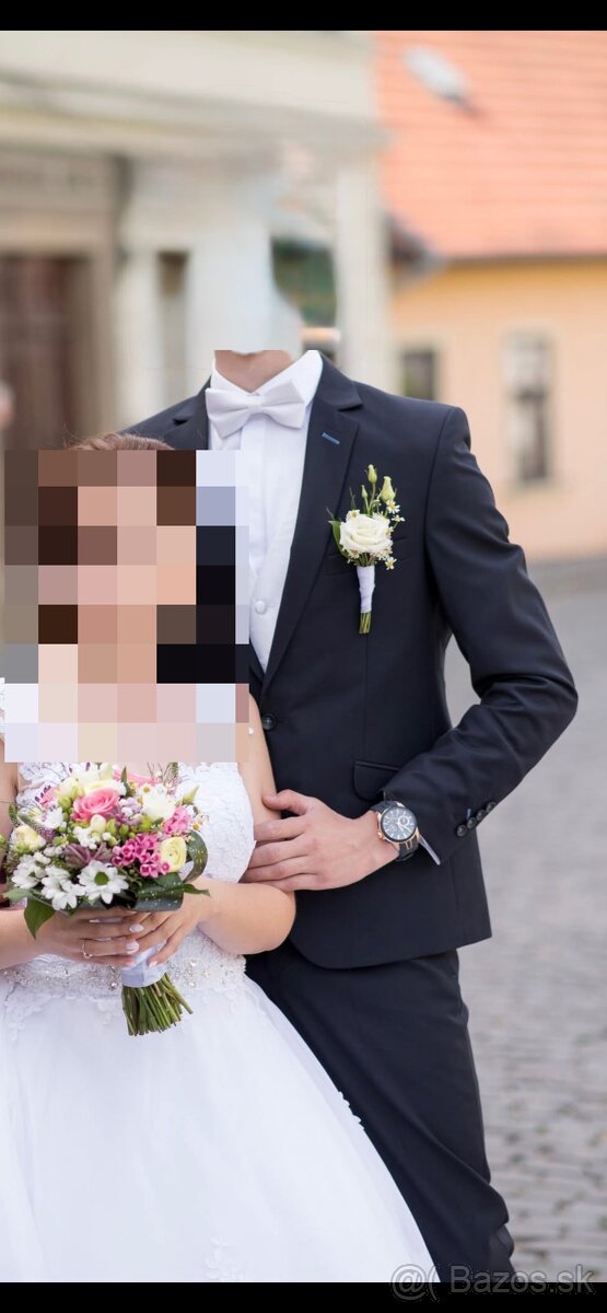 Pansky slim fit oblek 48/100 - 2