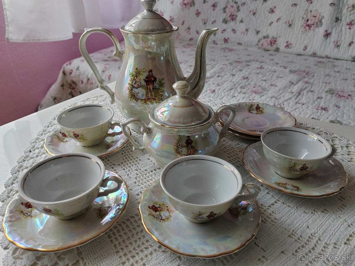 Porcelánová moka suprava - 2