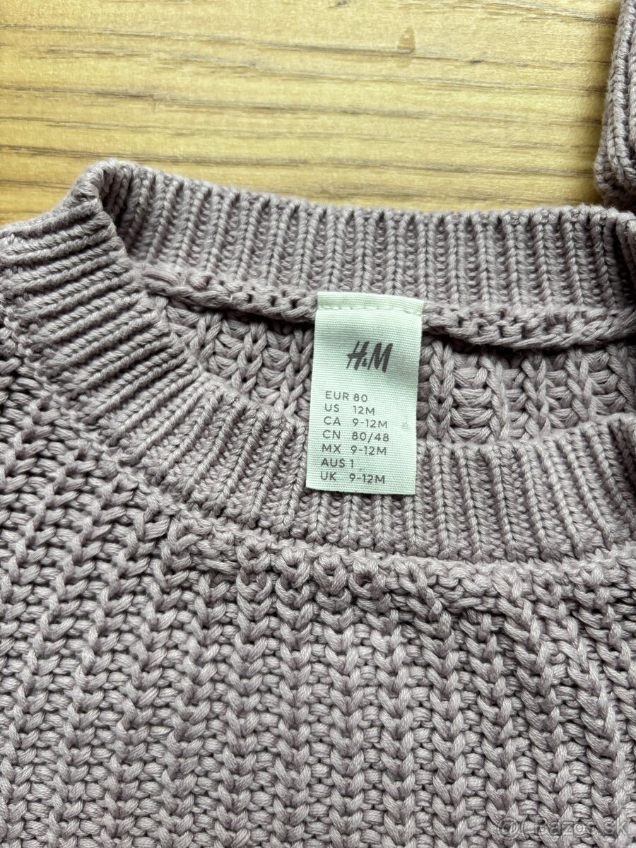 Pletenný svetrík + čiapka - 2