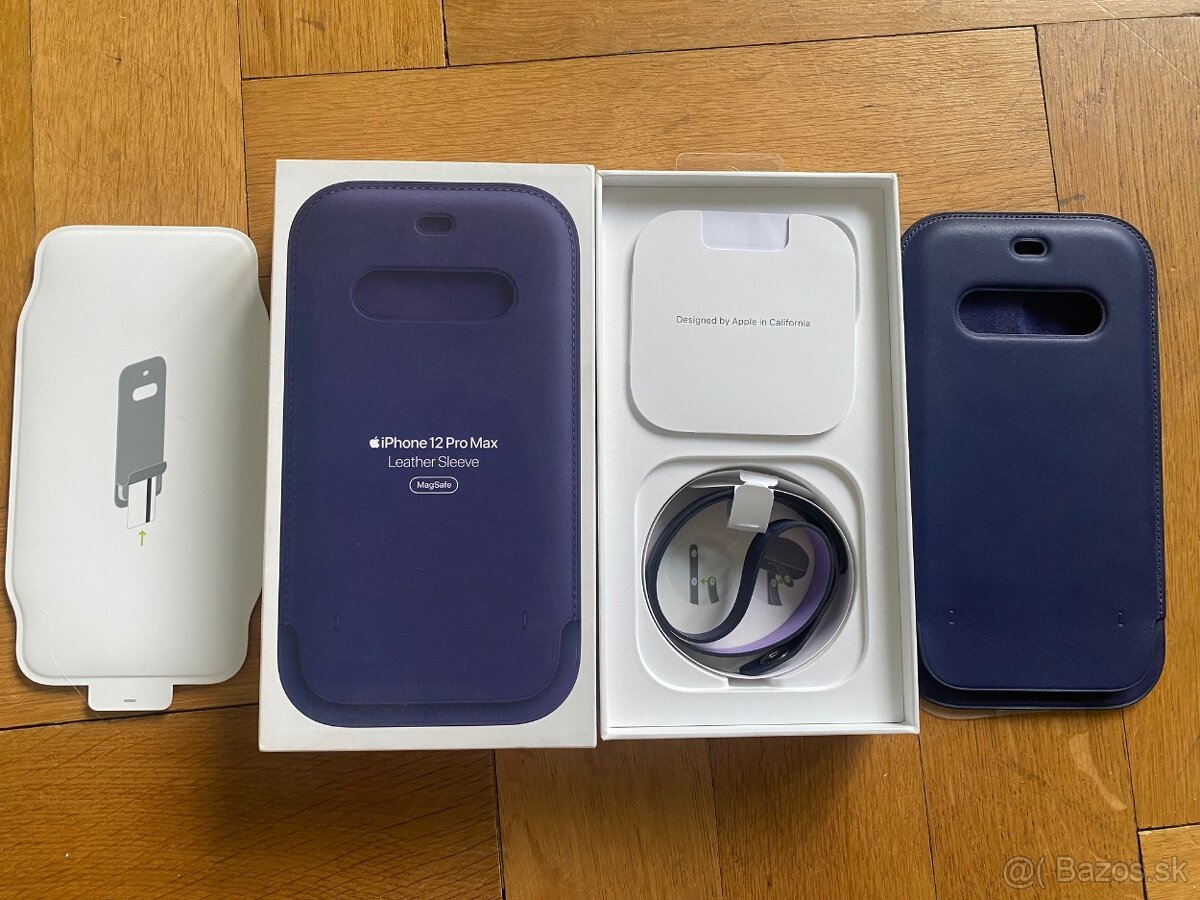 Apple Leather Sleeve kryt MagSafe pre iPhone 12 Pro Max - 2