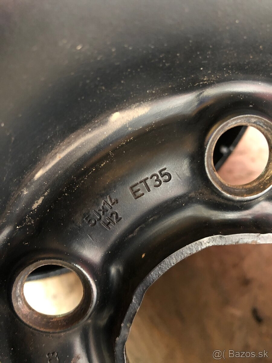Plechový disk 5x100 R14. 5J14 ET35 - 2