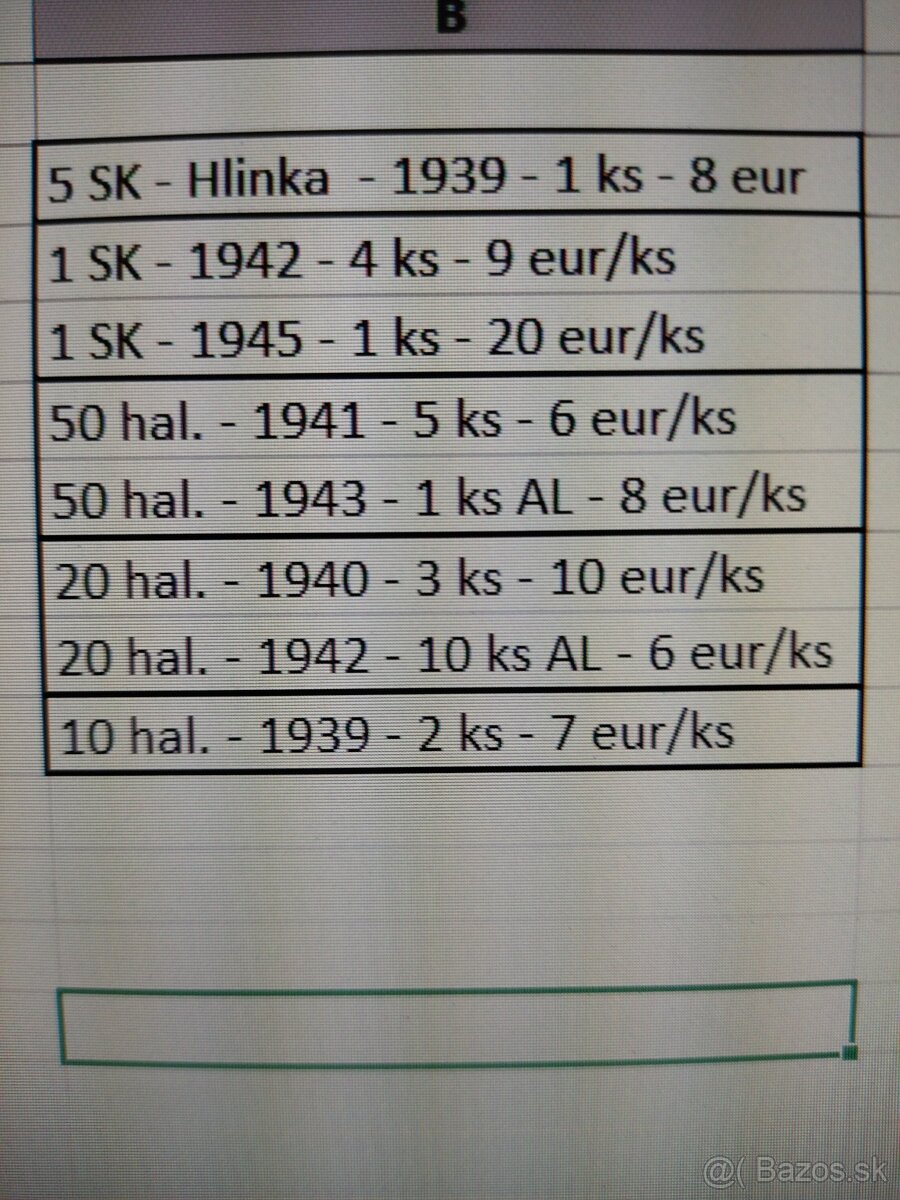 Predám mince Slovenský štát - 2