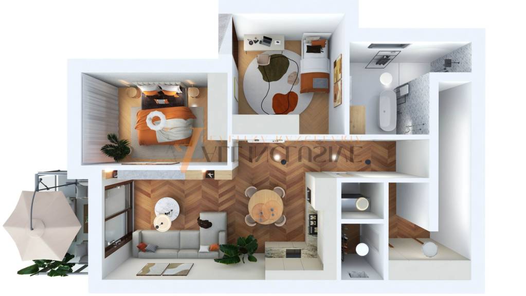 ALL INCLUSIVE I 3 IZBOVÉ BYTY S TERASOU, SO ZÁHRADOU + 2 PAR - 2