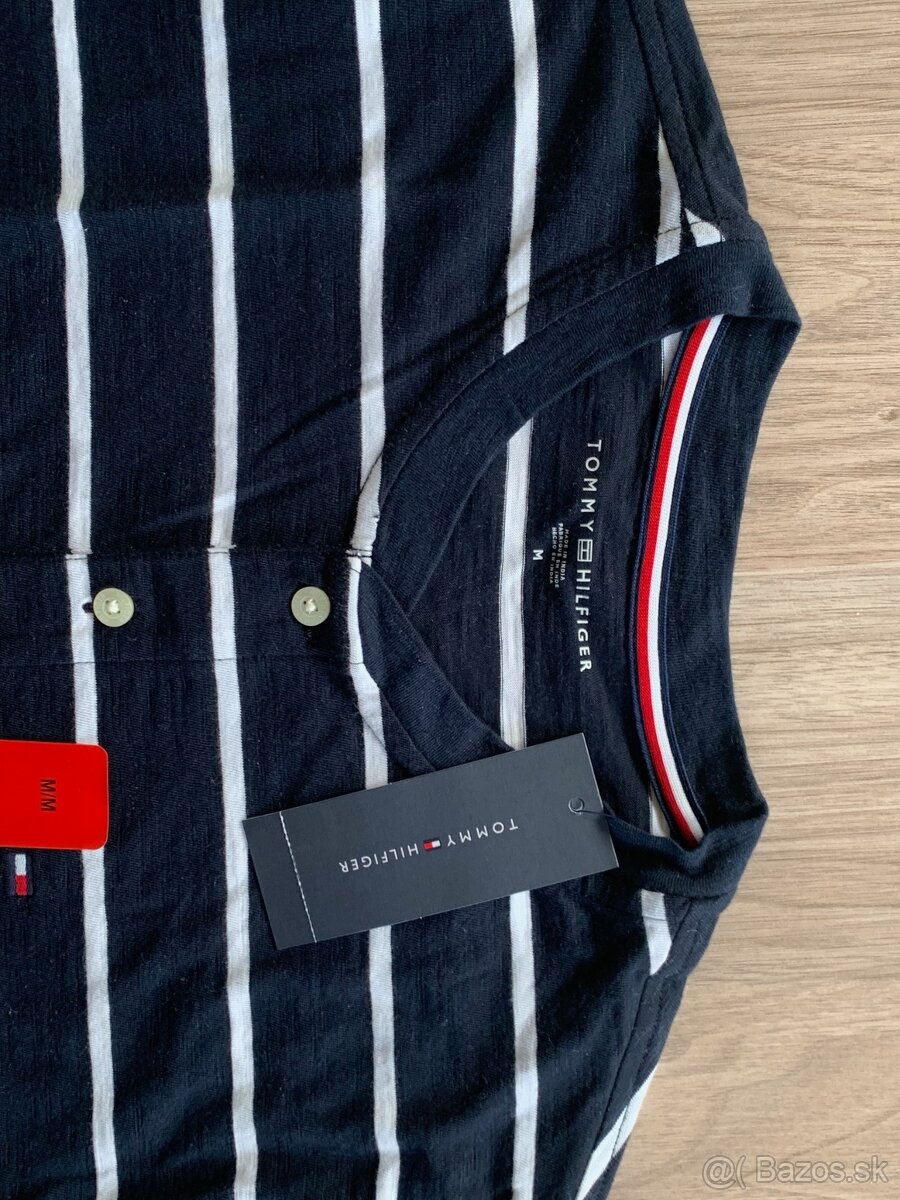 Pásikavé pánske tričko Tommy Hilfiger - veľ. M - 2