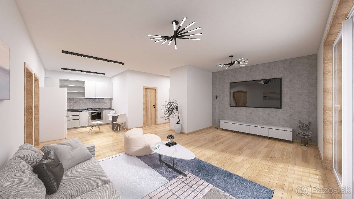 3 IZBOVÝ BYT + 2 PARKOVACIE MIESTA, NOVOSTAVBA - LUDA - 2