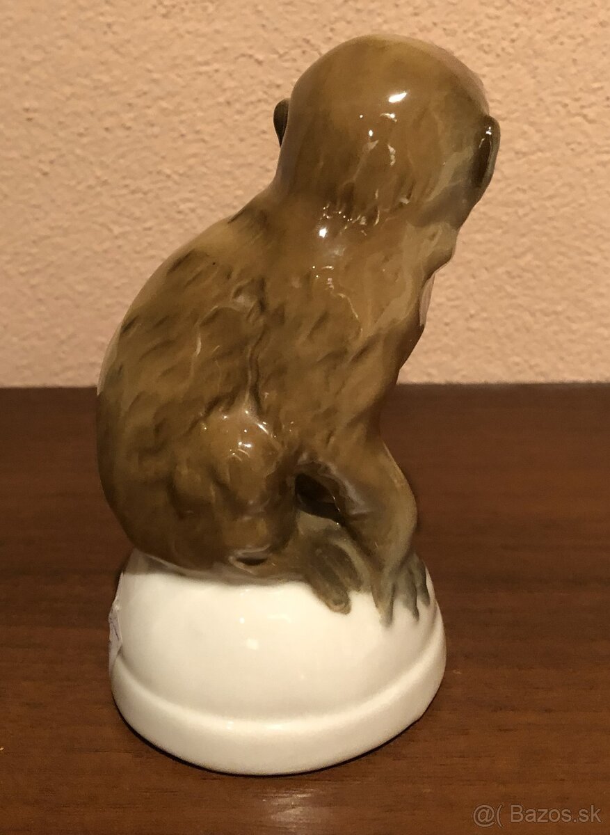 087 – soška , porcelán, Opica - 2