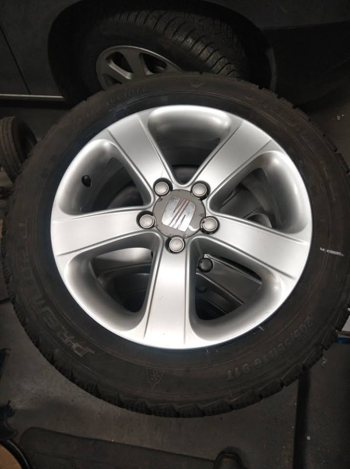 Alu 5 x 112 R 16 + zimné pneu pre SEAT, Škoda, VW. - 2
