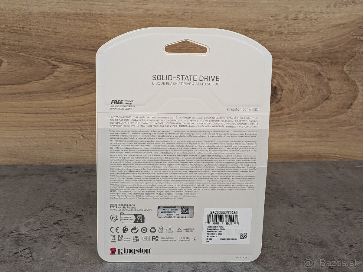 Kingston KC3000 NVMe 2TB SSD - NOVÉ - 2