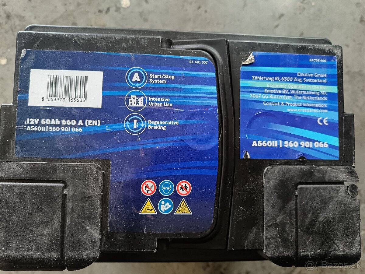 AGM Autobatéria 60Ah ERA ( Start-Stop ) - 2