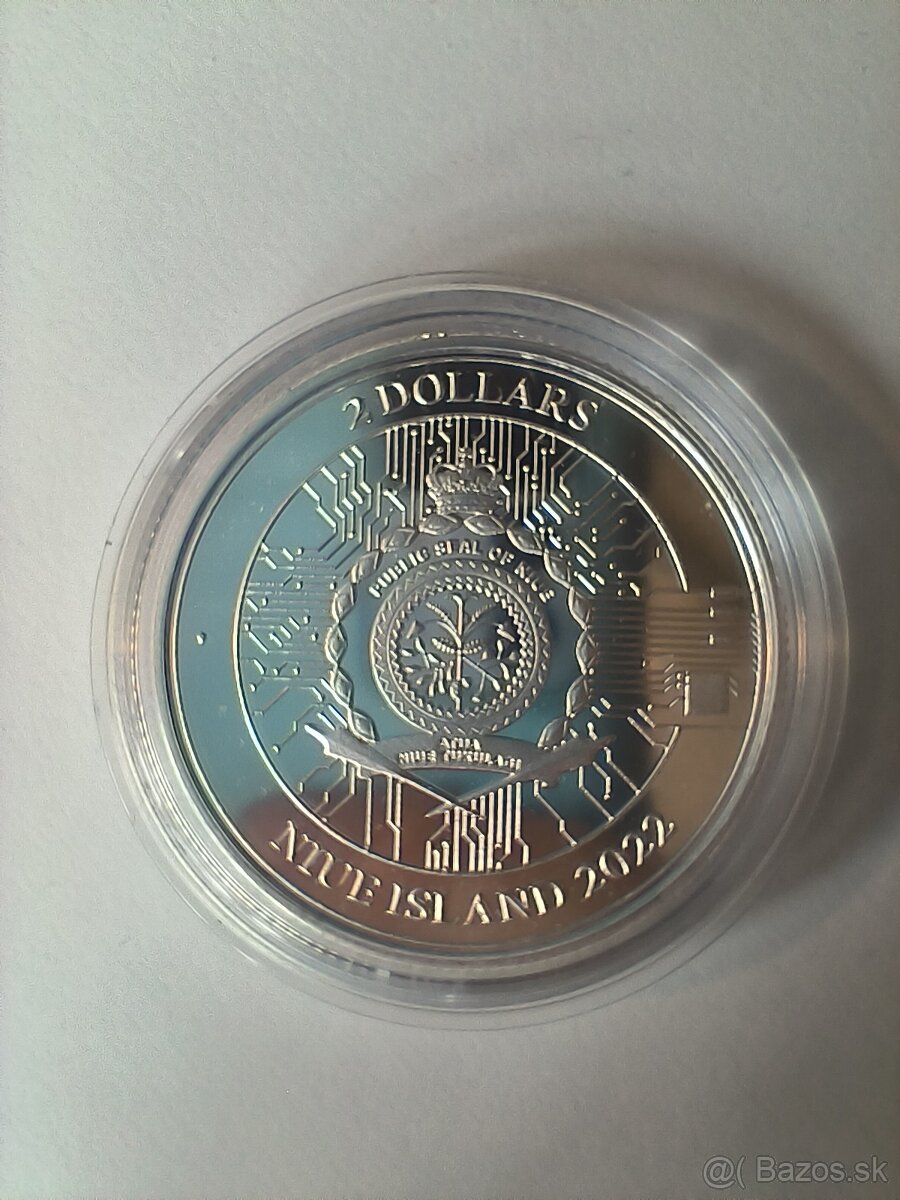 Strieborné mince 2 Dollar Niue Bit_Coin 2022 - 2