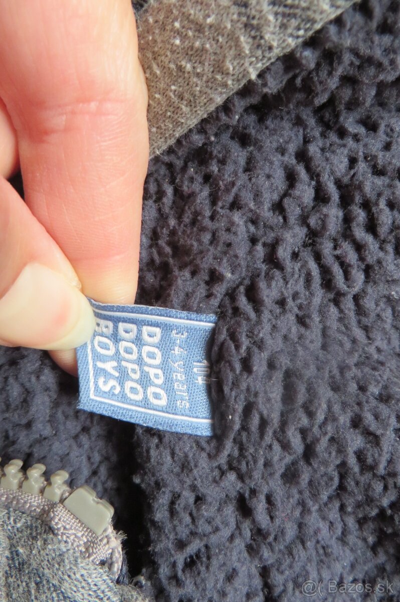 Zateplená mikina - veľ. 104 - zn. Dopodopo + Bunda Reggata - 2