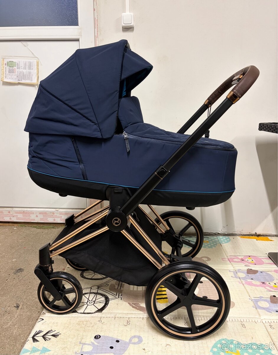 Kočík Cybex Priam Rosegold Nautical Blue - Trojkombinácia - 2