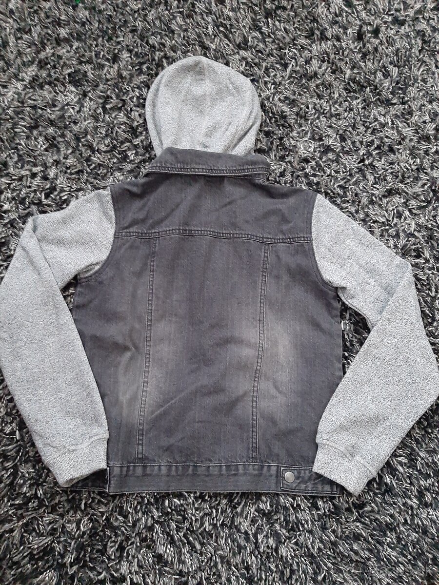 Riflová bunda / mikina veľ. 158 cm TOP STAV - 2