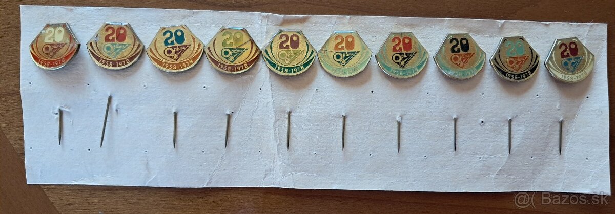 Retro odznaky a rekl. predmety OPTIMA Nitra - 2