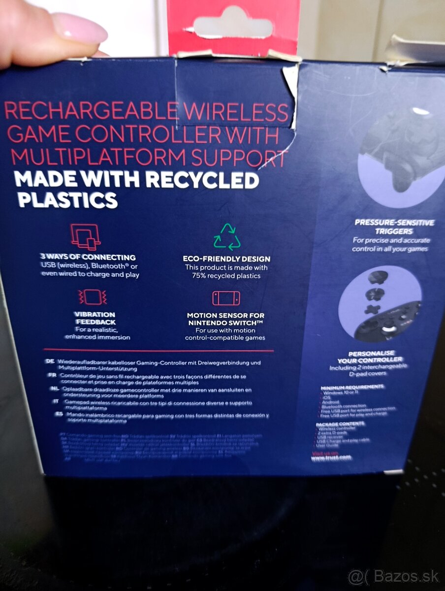 Joistick Gaming x trust - multiplatform wireles controller - 2