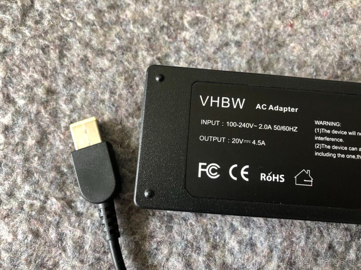 Nabíjačka na notebook LENOVO 20V 3,25A 4,5A rôzne konektor. - 2