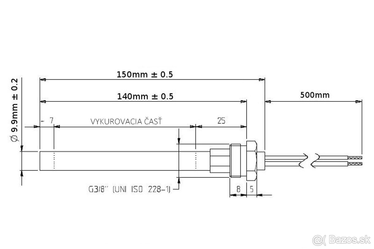Zapaľovacia špirála 280W s 3/8 závitom Mountfield Delia - 2