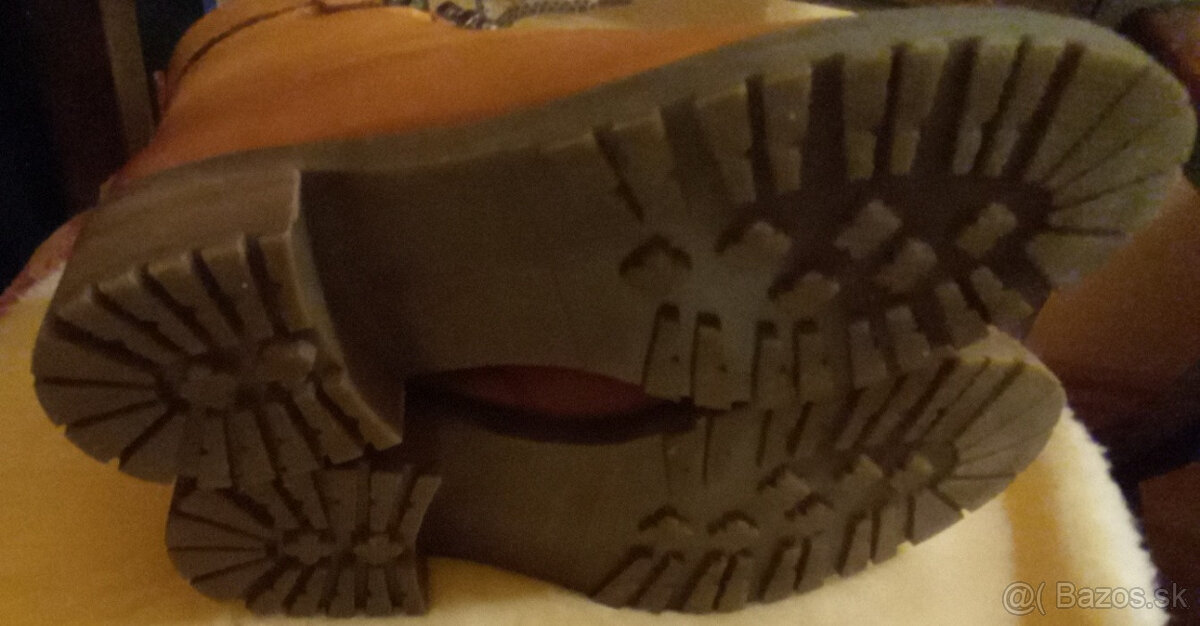 Dámske Zimné Kožené Kotníkové Čižmičky Veľkosť 39 - Nové - 2