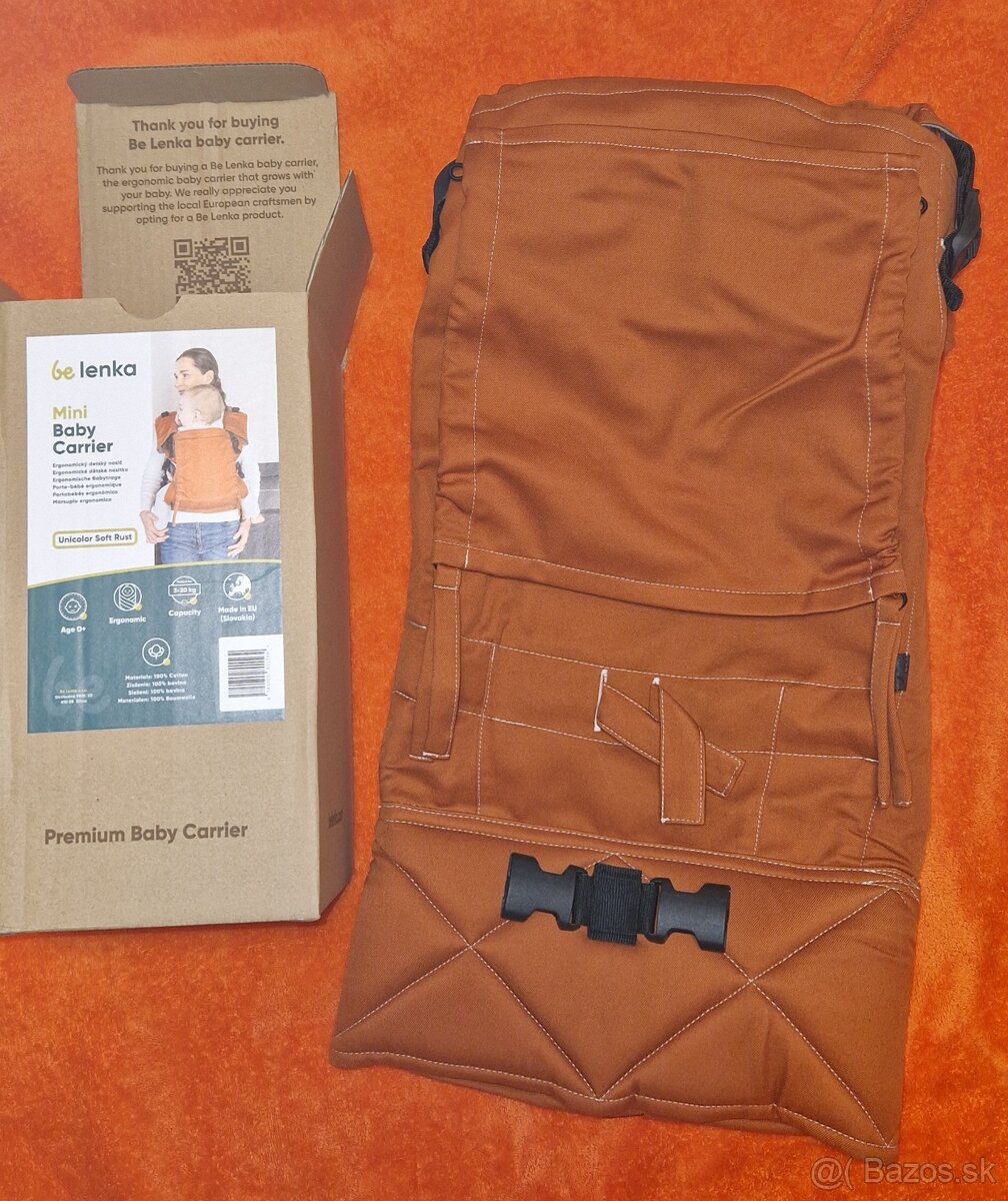 Ergonomický nosič Belenka MINI tehlový - 2