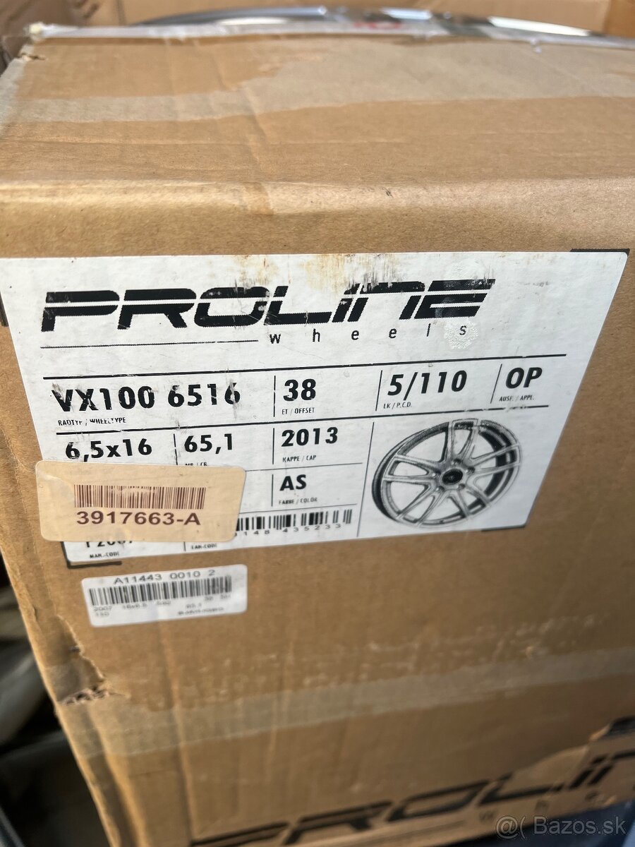 Sada zliatinových diskov Proline 16” 5x110 - 2