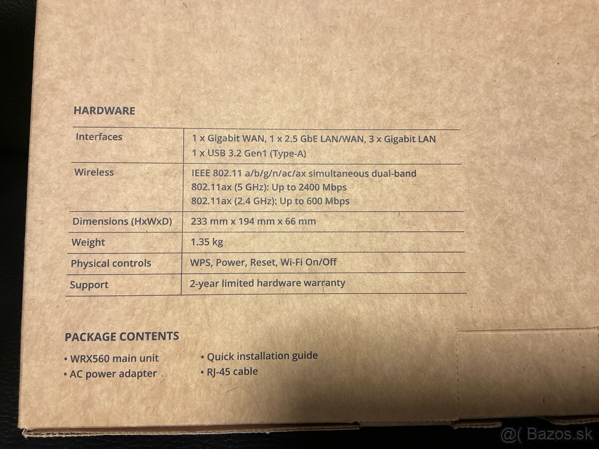 Predam router Synology WRX560 - 2