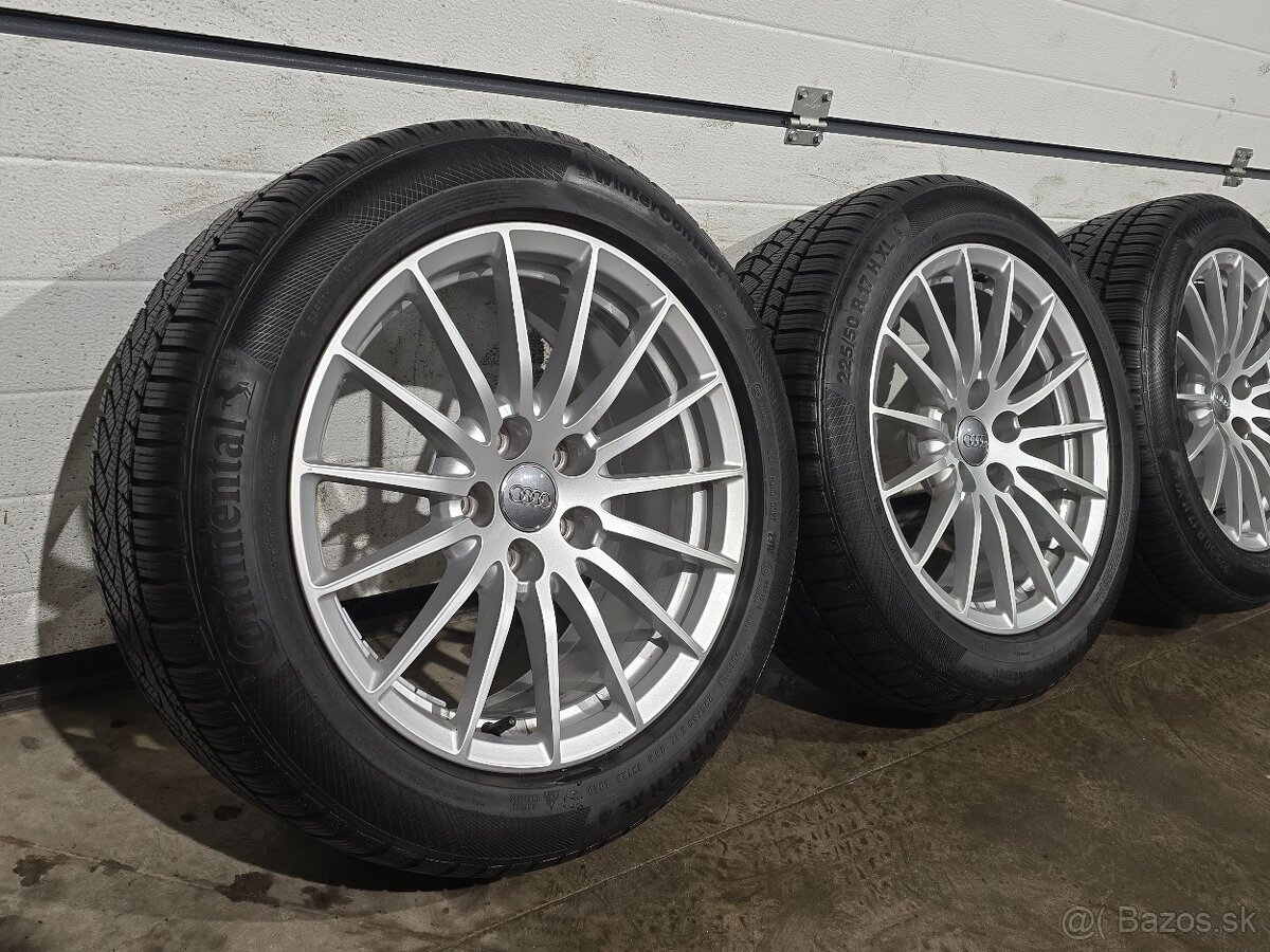 Zimná Sada AUDI A5, A4+Continental 225/50 R17 - 2