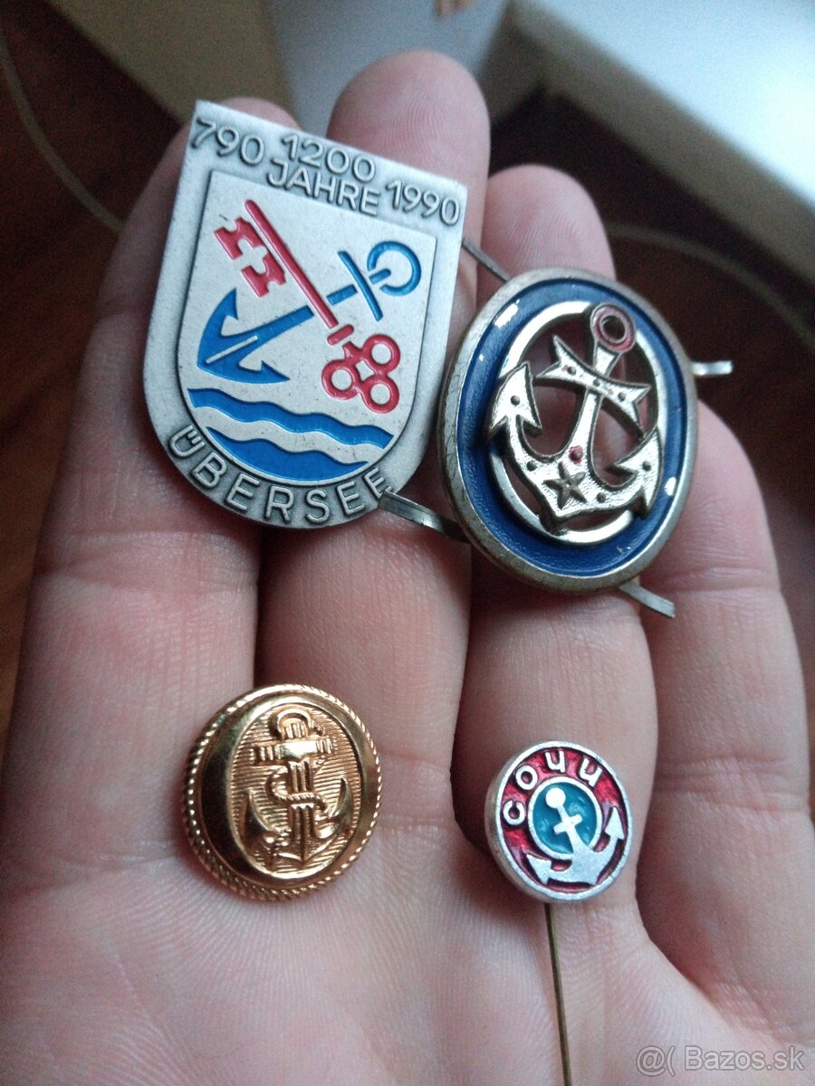 Odznaky lode,kotva.Námorníctvo. - 2