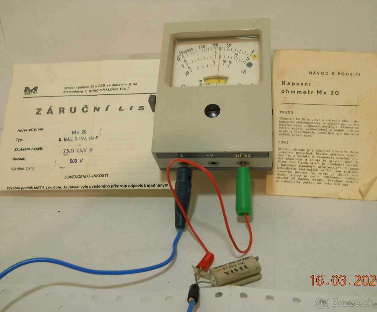 Predám ohmeter Dx20 - 2