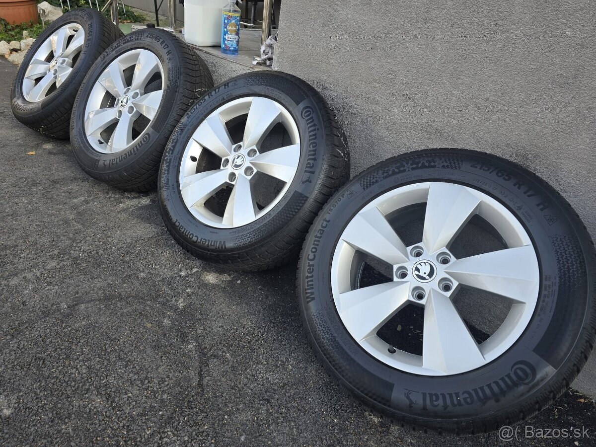 Zimne disky Skoda Kodiaq 5x112 r17 215/65 r17 - 2