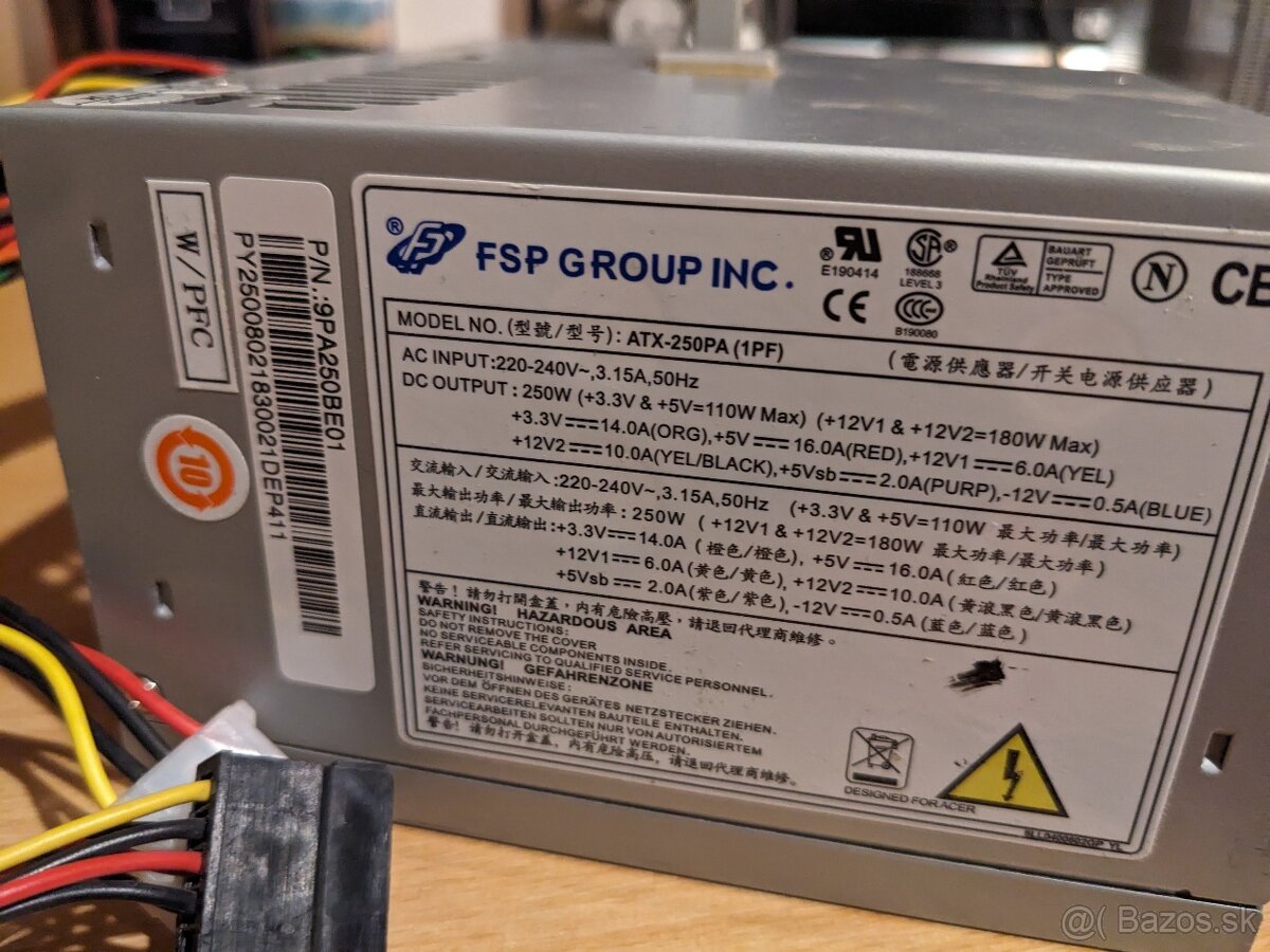 PC Zdroj ATX 250PA - 2