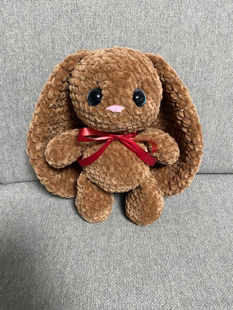 Háčkované zajačiky z jemnej eco vlny - 2