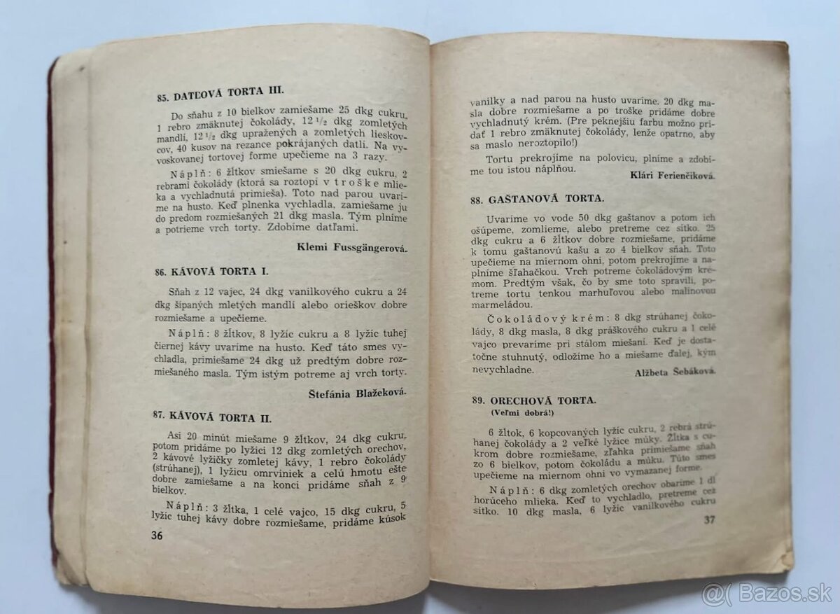 Raritná kuchárska kniha z roku 1944 - 2