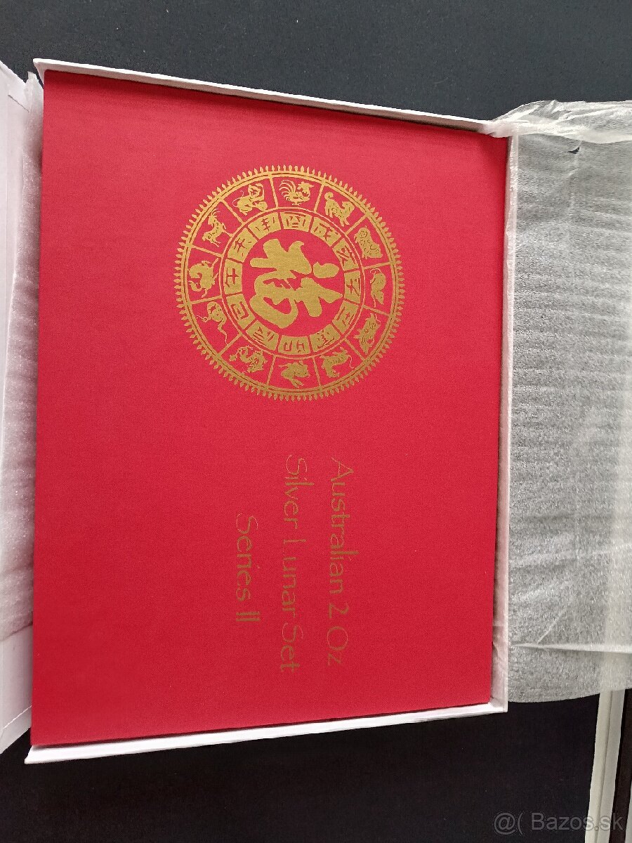 Kompletná sada Lunárna séria II. 2oz. Strieborné mince. - 2