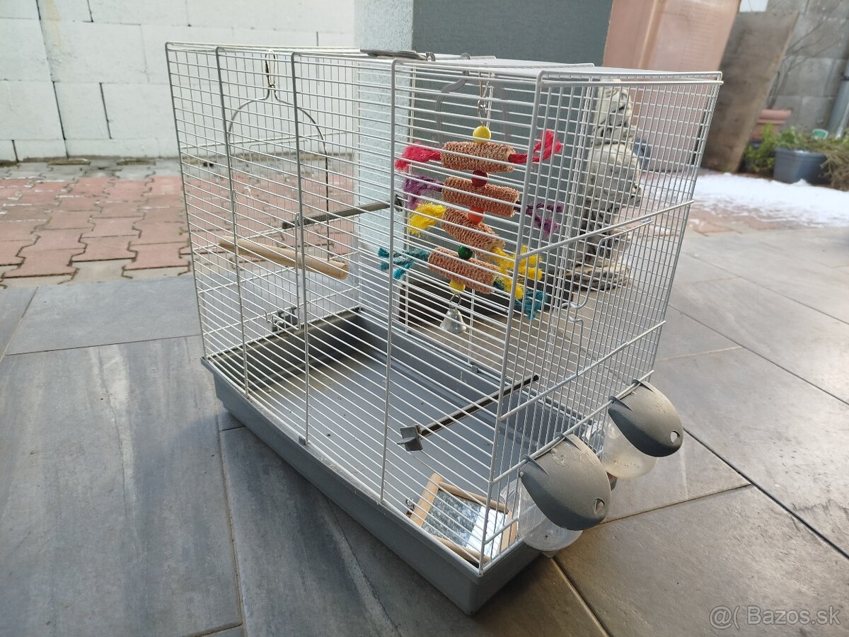 Sivá Klietka pre drobné vtactvo - 2