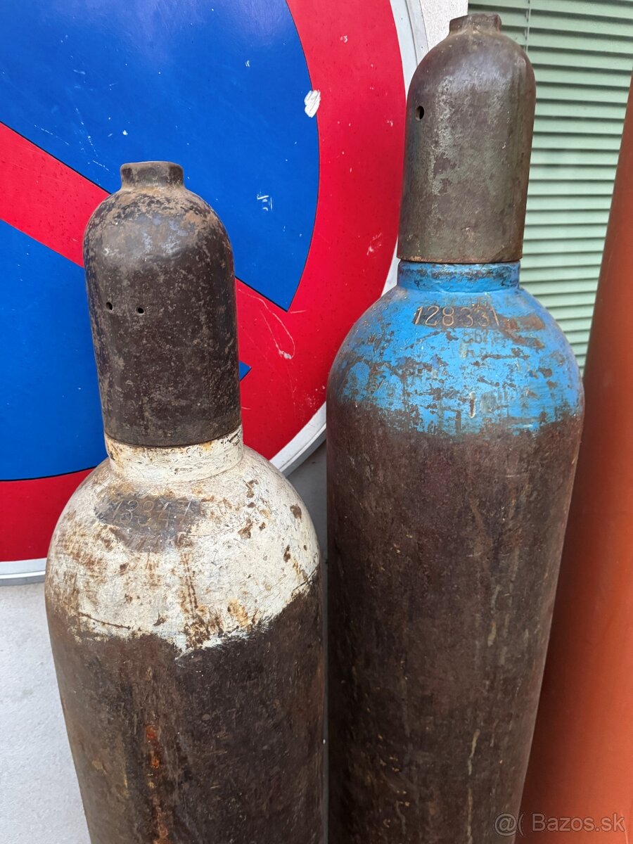 Fľaše plyn kyslík + horáky - 2