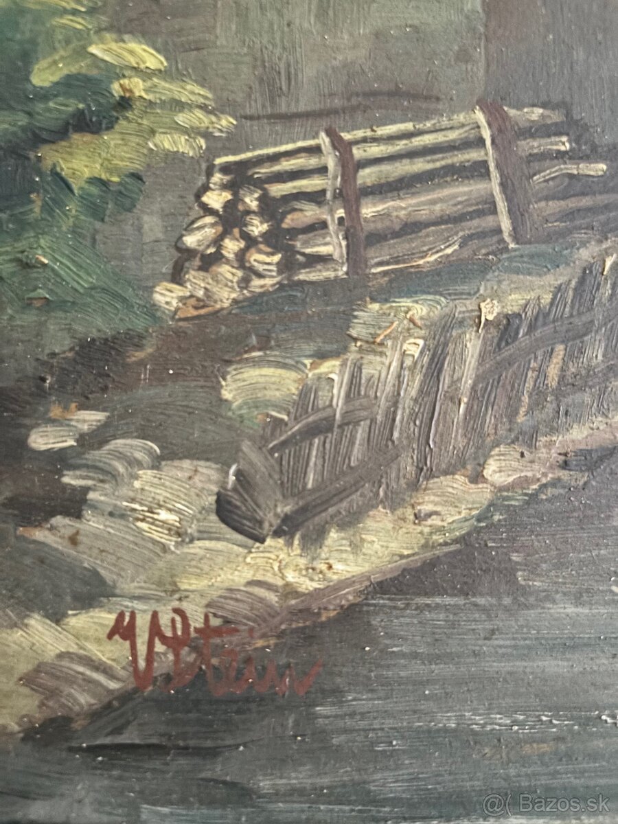 Obraz Václav Stein, Čertovka, olej 55x45 - 2