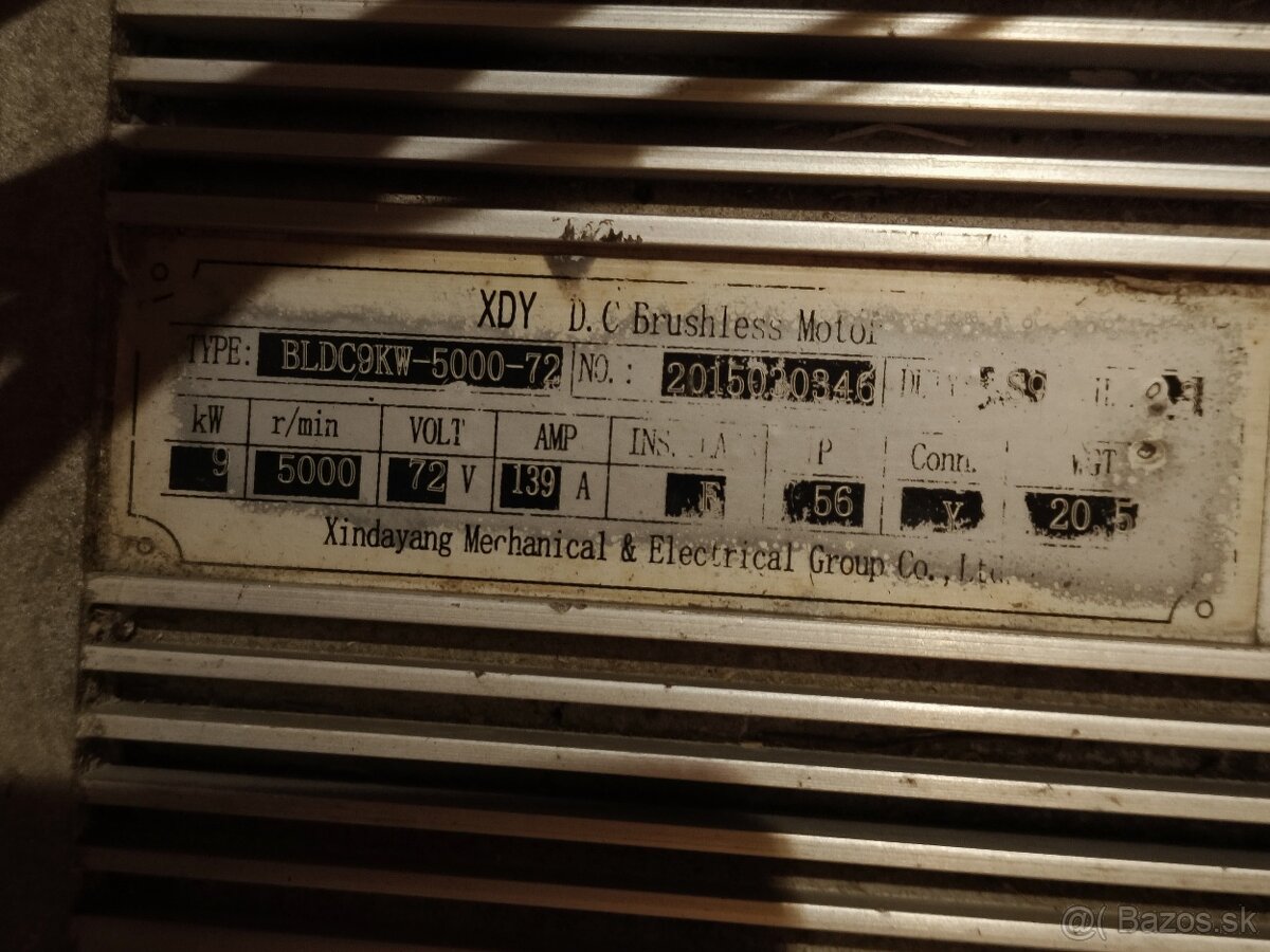 Elektromotor 72v 9kw - 2