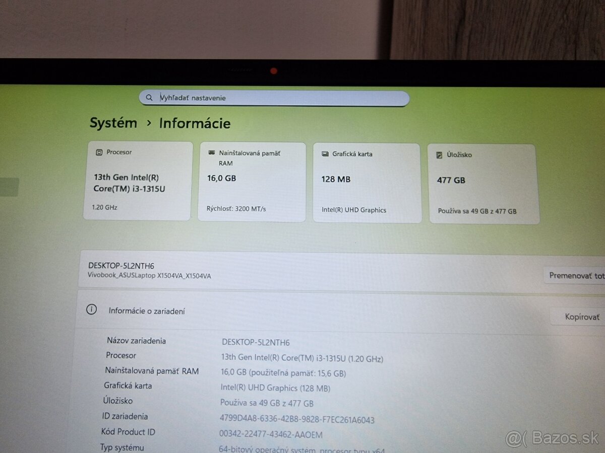 Asus vivobook 15 - 2