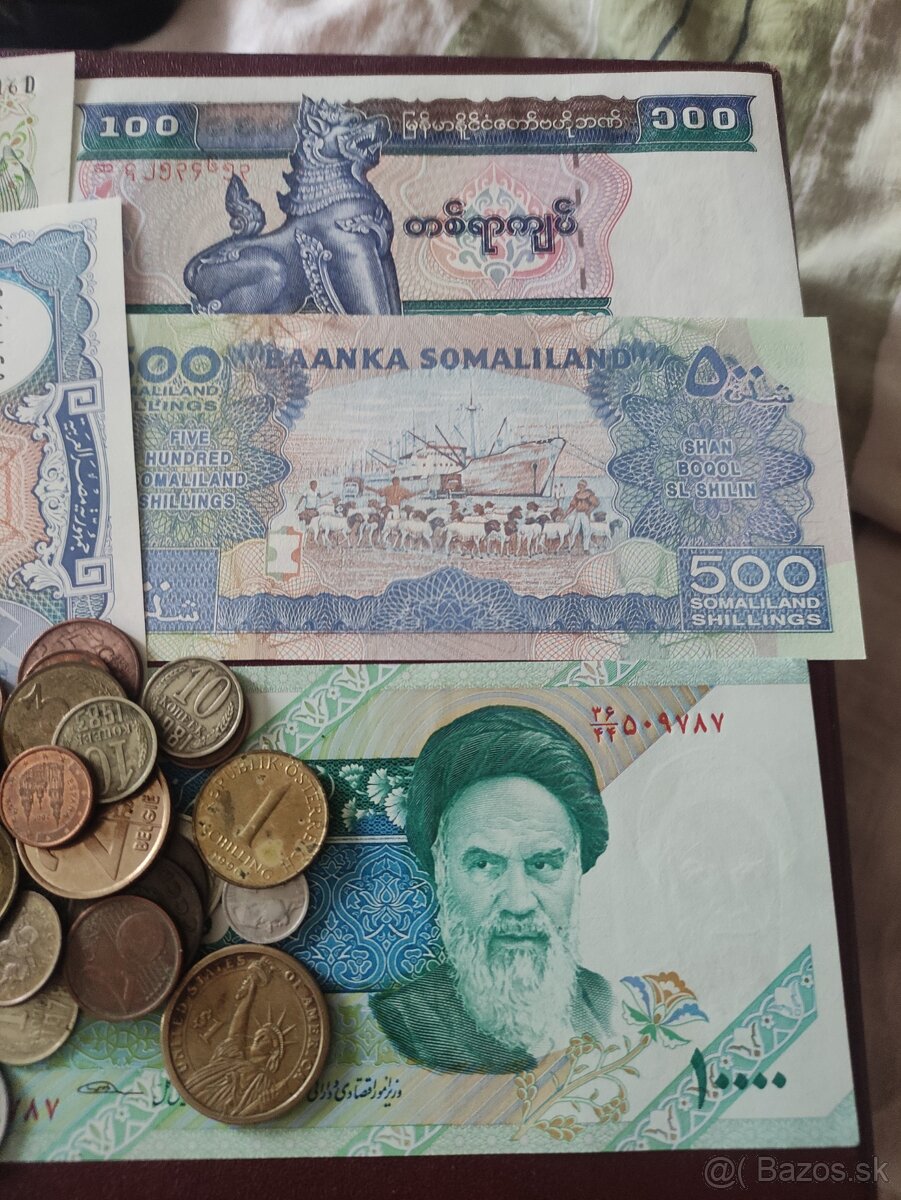 Bankovky UNC stav a mince. - 2