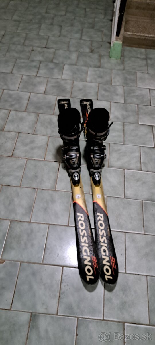 Detské lyže Rossignol 130 cm + lyžiarky 39 - 2